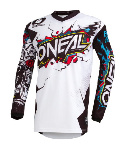 Мотокрос блуза O'NEAL ELEMENT VILLAIN WHITE