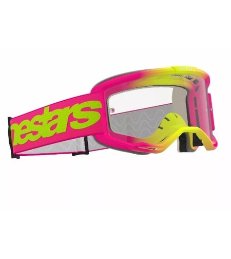 Мотокрос очила ALPINESTARS VISION 5 WORDMARK PINK/YLW CLEAR