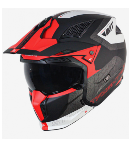 КАСКА MT STREETFIGHTER S TOTEM B15 MATT PEARL RED