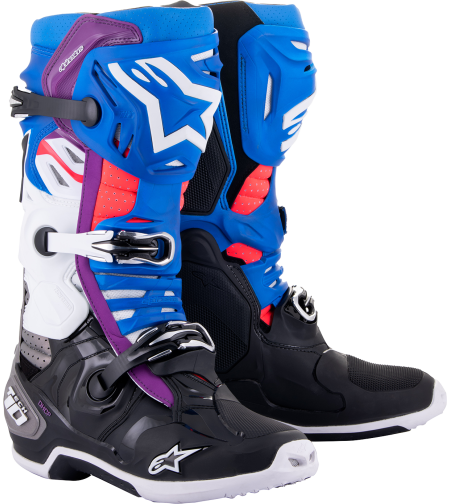 Мотокрос ботуши ALPINESTARS Tech 10 Supervented BLACK/WHITE/BLUE