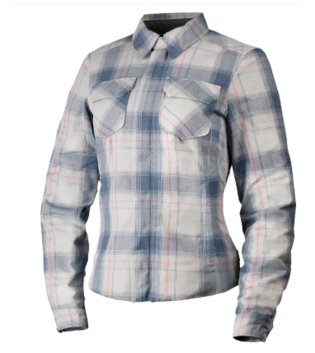Дамска мото риза ICON Fallblock Flannel Grey