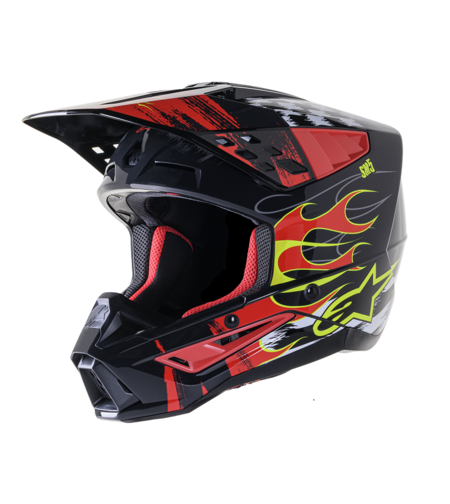 Мотокрос каска ALPINESTARS SM5 RASH RED/G