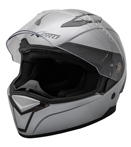 Шлем за мотор A-PRO BADGE SILVER