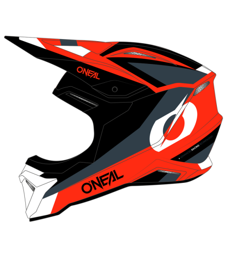 Детска каска O'NEAL 1SERIES STREAM BLACK/RED V.24