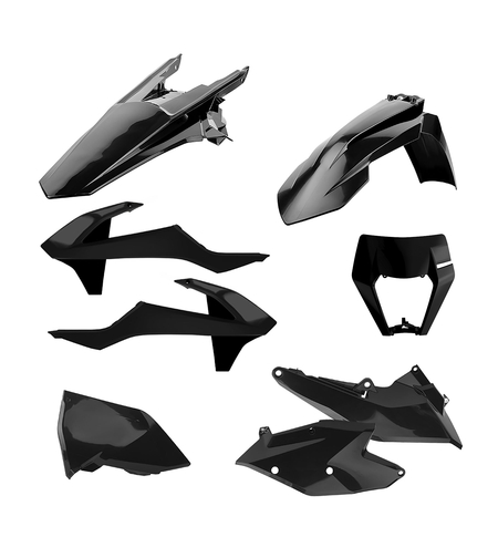 Пластмасов Enduro кит Polisport за KTM  EXC/ EXC-F/XC-W/ XCF-W-2017-19 Black