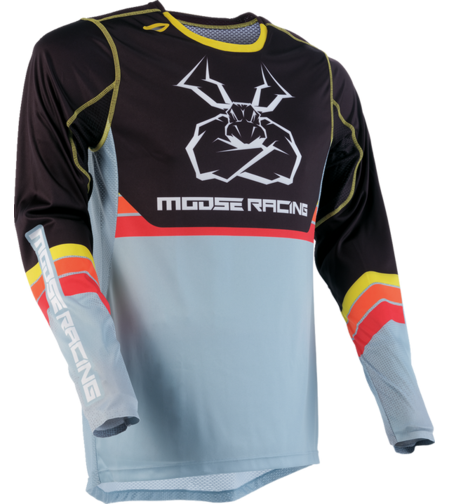 Мотокрос блуза MOOSE RACING AGROID GRAY/YELLOW