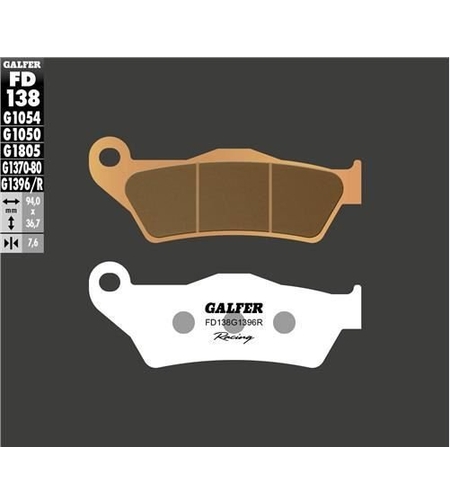 Предни/Задни мото накладки Galfer SINTERED RACING FD138G1396R