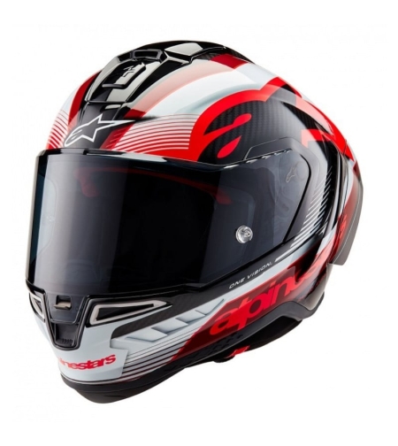 Каска ALPINESTARS Supertech R10 Team Black/Carb/Red/White