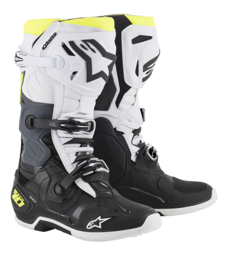 Мотокрос ботуши ALPINESTARS TECH 10 Black/White/Yellow Fluorescent