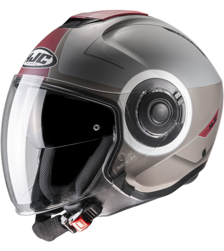 Скутер каска HJC i40 PANADI GRAY/RED