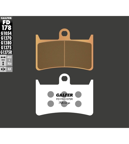 Предни мото накладки Galfer SINTERED RACING COMPOUND FD178G1375R