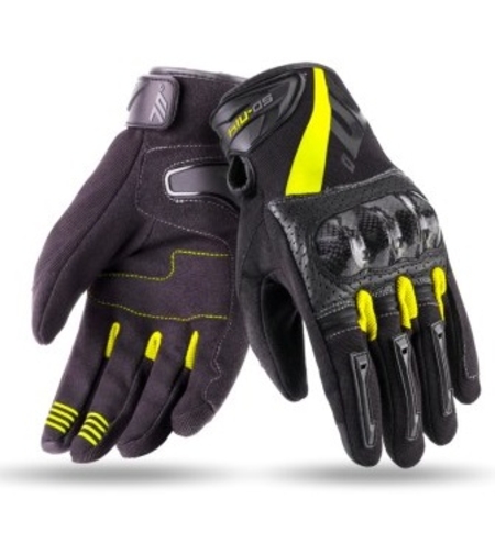 Текстилни ръкавици 70 DEGREES SUMMER NAKED BLACK/YELLOW FLUO