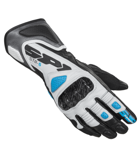 Дамски кожени мото ръкавици SPIDI STR-6 Grey/White/Provence