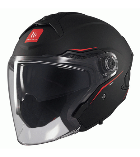 Скутер каска MT COSMO SV SOLID A1 MATT BLACK
