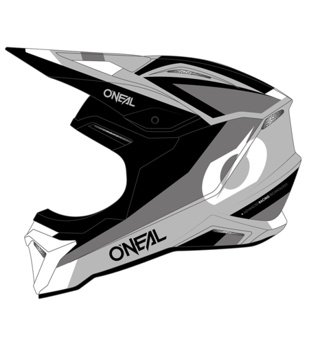 Каска O'NEAL 1SERIES STREAM BLACK/GRAY V.24