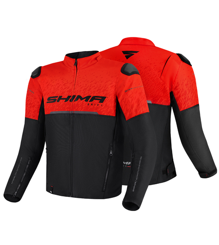 Текстилно мото яке SHIMA DRIFT BLACK/RED