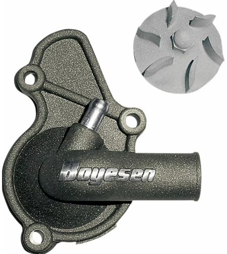 Комплект капак на водната помпа и работно колело BOYESEN COVER WATER PUMP RMZ450 Magnesium