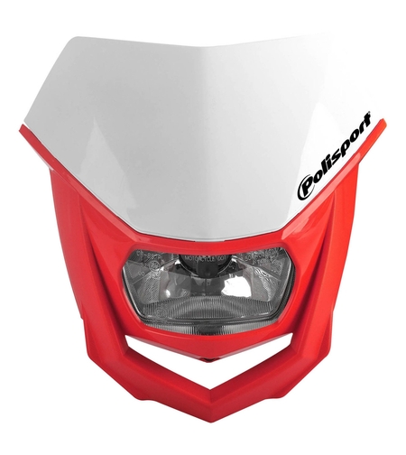 Фар Polisport HALO - WHITE/RED