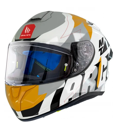 Каска MT TARGO PRO BIGER GLOSS PEARL YELLOW