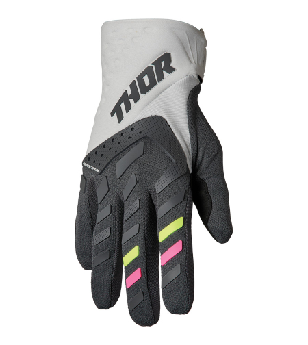 Дамски мотокрос ръкавици THOR WOMEN'S SPECTRUM LIGHT GRAY/CHARCOAL