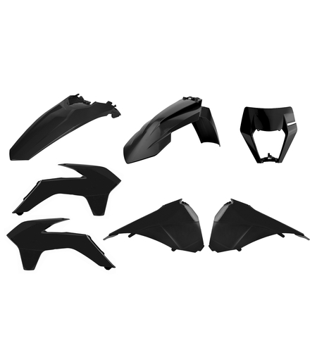 Рестайлинг пластмасов Ендуро комплект POLISPORT за KTM EXC/ EXC-F/XC-W/ XCF-W-2014-16 BLACK