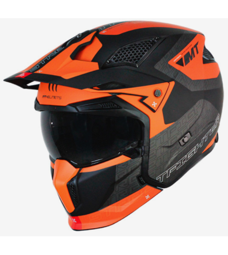 КАСКА MT STREETFIGHTER S TOTEM B4 MATT 1 ORANGE