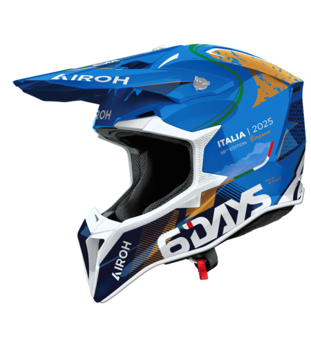 Мотокрос каска AIROH WRAAAP 6 DAYS ITALY 2025