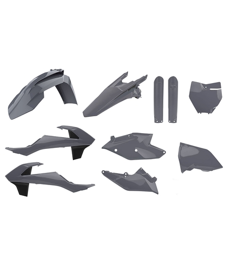 Пластмасов MX Replica кит POLISPORT за KTM SX/ SX-F/ XC-F Nardo Grey