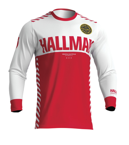 Мотокрос джърси THOR HALLMAN DIFFER SLICE WHITE/RED