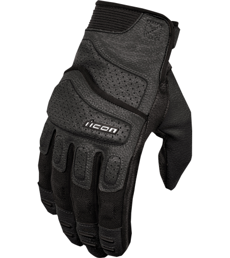Кожени мото ръкавици ICON SUPERDUTY3 - BLACK