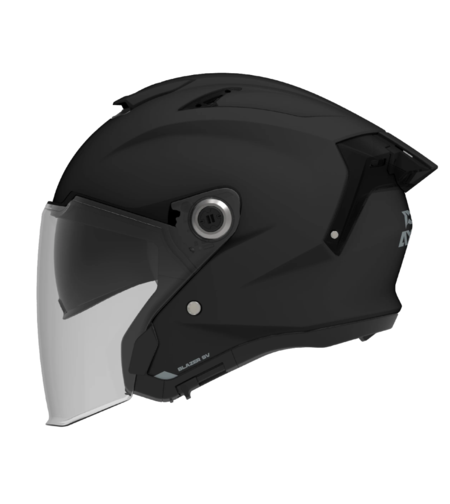 КАСКА ЗА СКУТЕР AXXIS BLAZER SV SOLID BLACK GLOSS