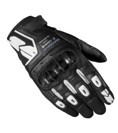 Мото ръкавици SPIDI G-CARBON BLACK/WHITE