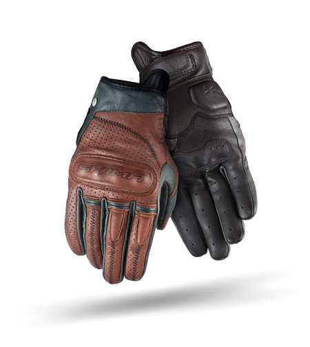 Мото ръкавици SHIMA CALIBER BLACK/BROWN/GRAY