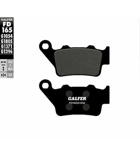 Задни мото накладки Galfer SEMI METAL FD165G1054