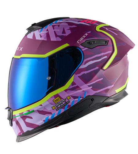 Каска NEXX Y100R URBANGRAM AUBERGINE MATT