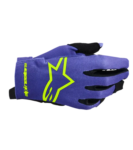Детски мотокрос ръкавици ALPINESTARS RADAR PURPLE/YELLOW