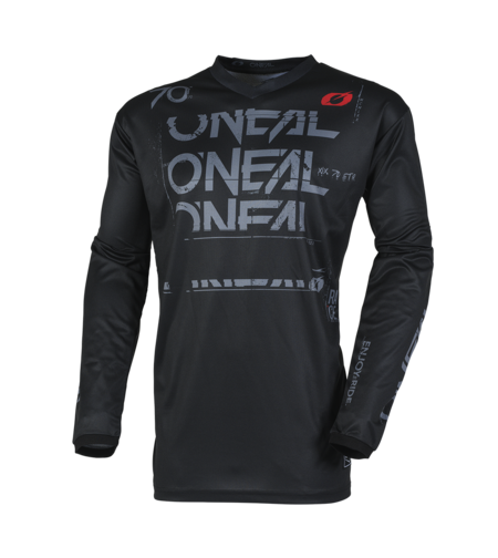 Мотокрос блуза O'NEAL ELEMENT STATIC BLACK/GRAY V.25
