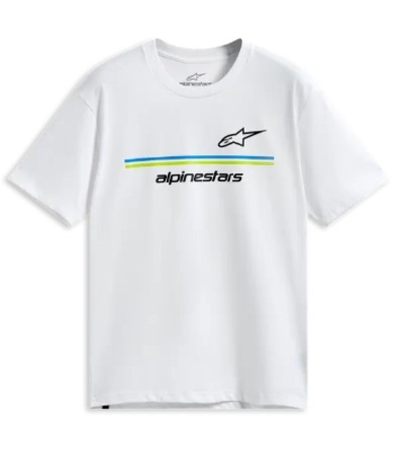 Тениска ALPINESTARS SS CSF LANES WHITE