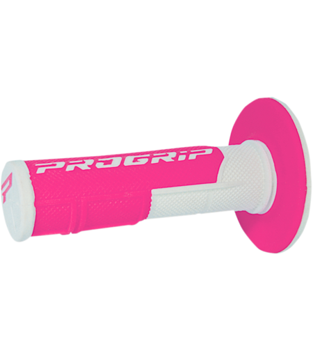 Мотокрос ръкохватки PROGRIP Double Density WHITE/FLUO PINK