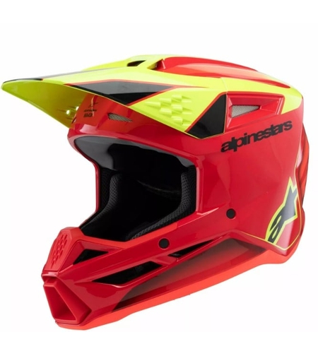 Детска мотокрос каска ALPINESTARS SM3 FRAY RD/YL/BK