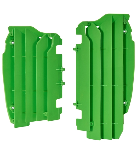 Преден предпазител за радиатор POLISPORT KAWASAKI KX450F(12-15) GREEN