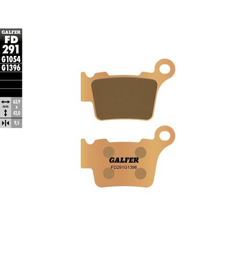 Задни мото накладки Galfer SINTERED FD291G1396