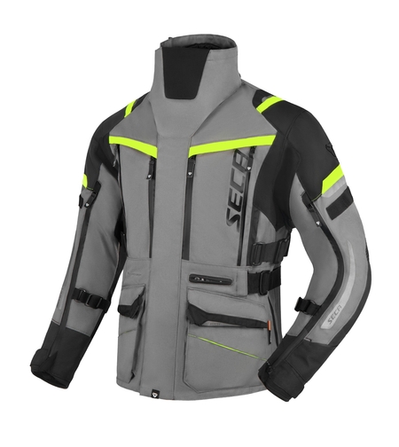Текстилно мото яке  SECA ARRAKIS III TITANIUM/NEON YELLOW