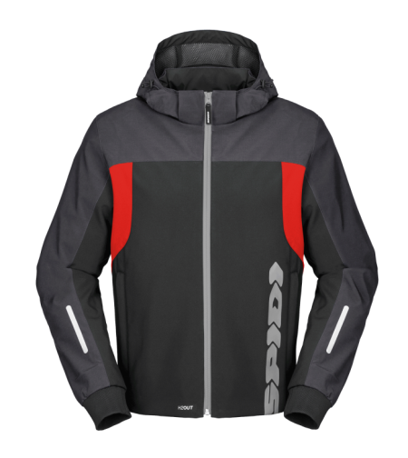 Текстилно мото яке SPIDI HOODIE H2OUT II GRAY/RED