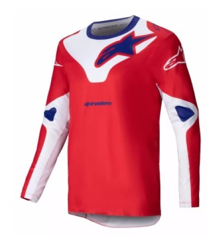 Мотокрос джърси Alpinestars RACER VEIL RED/WHITE