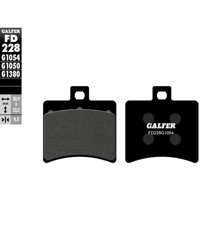 Задни мото накладки Galfer SEMI METAL FD228G1054