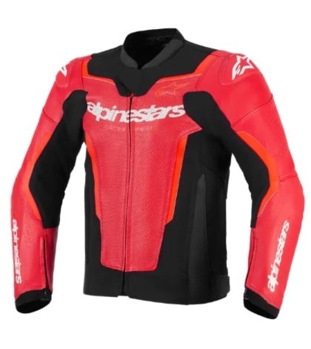 Кожено яке ALPINESTARS GP FORCE V2 AIR RED/FLUO