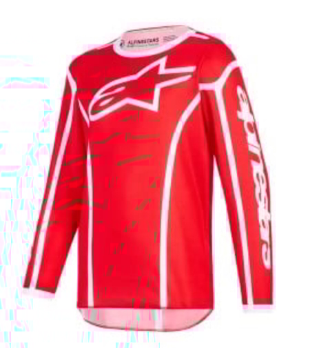 Детско мотокрос джърси Alpinestars FLUID APEX RED/WHITE