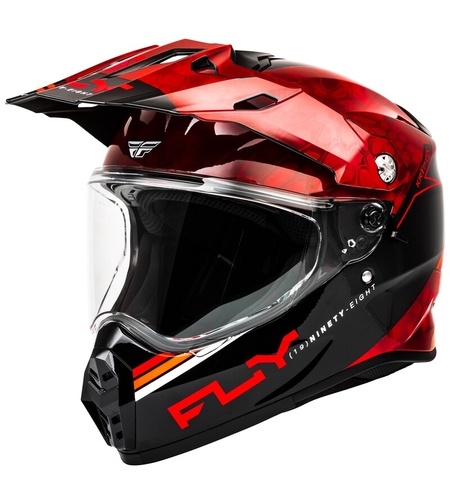Ендуро каска FLY RACING Trekker Conceal-Red/Black 2025