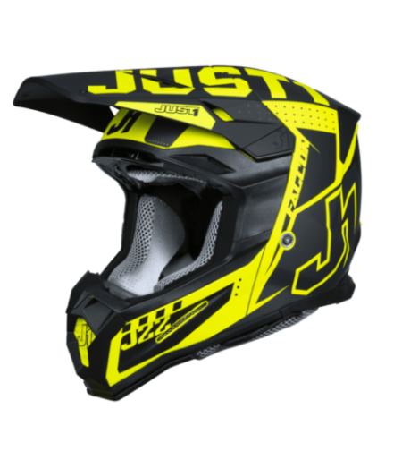 Mотокрос каска Just1 J-22 F Falcon Titanium/Black/Fluo Yellow